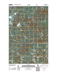 Nisula Michigan Historical topographic map, 1:24000 scale, 7.5 X 7.5 Minute, Year 2011