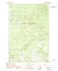 Nisula Michigan Historical topographic map, 1:25000 scale, 7.5 X 7.5 Minute, Year 1982