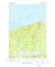North Ironwood Michigan Historical topographic map, 1:62500 scale, 15 X 15 Minute, Year 1956