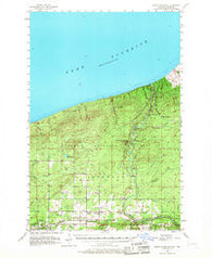 North Ironwood Michigan Historical topographic map, 1:62500 scale, 15 X 15 Minute, Year 1956