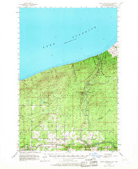 North Ironwood Michigan Historical topographic map, 1:62500 scale, 15 X 15 Minute, Year 1956