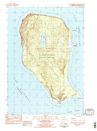 North Manitou Island Michigan Historical topographic map, 1:25000 scale, 7.5 X 7.5 Minute, Year 1983
