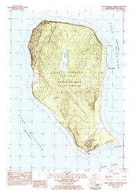 North Manitou Island Michigan Historical topographic map, 1:25000 scale, 7.5 X 7.5 Minute, Year 1983