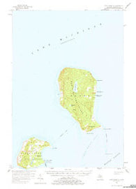 North Manitou Michigan Historical topographic map, 1:62500 scale, 15 X 15 Minute, Year 1956