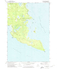 North Point Michigan Historical topographic map, 1:24000 scale, 7.5 X 7.5 Minute, Year 1971