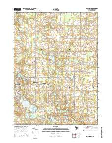 North Adams Michigan Historical topographic map, 1:24000 scale, 7.5 X 7.5 Minute, Year 2014