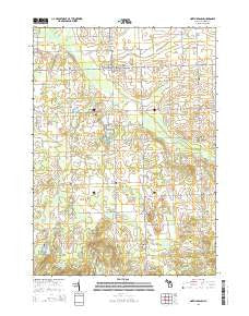 North Branch Michigan Historical topographic map, 1:24000 scale, 7.5 X 7.5 Minute, Year 2014