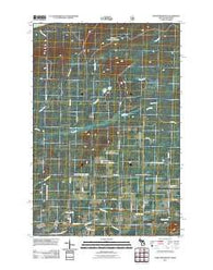 North Ironwood Michigan Historical topographic map, 1:24000 scale, 7.5 X 7.5 Minute, Year 2011