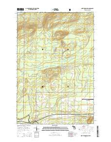 North Ironwood Michigan Historical topographic map, 1:24000 scale, 7.5 X 7.5 Minute, Year 2014