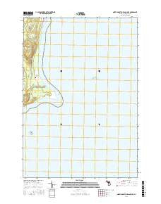 North Manitou Island OE E Michigan Current topographic map, 1:24000 scale, 7.5 X 7.5 Minute, Year 2016