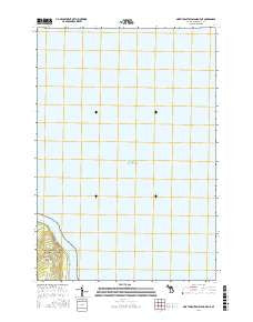 North Manitou Island OE NE Michigan Current topographic map, 1:24000 scale, 7.5 X 7.5 Minute, Year 2016