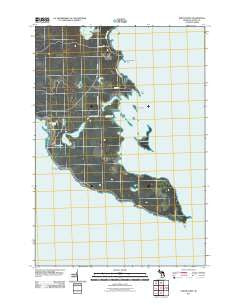 North Point Michigan Historical topographic map, 1:24000 scale, 7.5 X 7.5 Minute, Year 2011