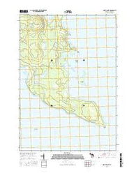 North Point Michigan Current topographic map, 1:24000 scale, 7.5 X 7.5 Minute, Year 2016