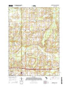 Northeast Albion Michigan Historical topographic map, 1:24000 scale, 7.5 X 7.5 Minute, Year 2014
