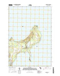 Northport Michigan Current topographic map, 1:24000 scale, 7.5 X 7.5 Minute, Year 2016