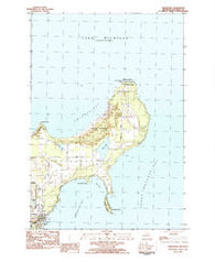 Northport Michigan Historical topographic map, 1:25000 scale, 7.5 X 7.5 Minute, Year 1983