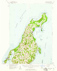 Northport Michigan Historical topographic map, 1:62500 scale, 15 X 15 Minute, Year 1957