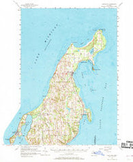 Northport Michigan Historical topographic map, 1:62500 scale, 15 X 15 Minute, Year 1957