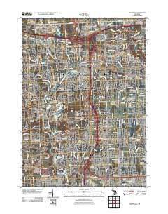 Northville Michigan Historical topographic map, 1:24000 scale, 7.5 X 7.5 Minute, Year 2011