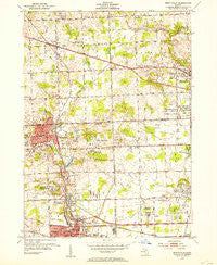 Northville Michigan Historical topographic map, 1:24000 scale, 7.5 X 7.5 Minute, Year 1952