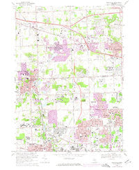 Northville Michigan Historical topographic map, 1:24000 scale, 7.5 X 7.5 Minute, Year 1969