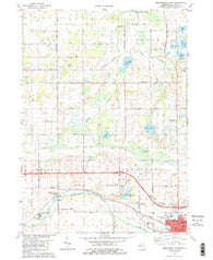 Northwest Albion Michigan Historical topographic map, 1:24000 scale, 7.5 X 7.5 Minute, Year 1980