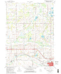 Northwest Albion Michigan Historical topographic map, 1:24000 scale, 7.5 X 7.5 Minute, Year 1980