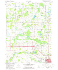 Northwest Albion Michigan Historical topographic map, 1:24000 scale, 7.5 X 7.5 Minute, Year 1980