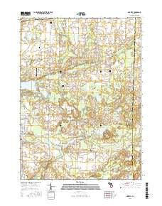 Norvell Michigan Current topographic map, 1:24000 scale, 7.5 X 7.5 Minute, Year 2017