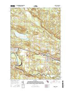 Norway Michigan Current topographic map, 1:24000 scale, 7.5 X 7.5 Minute, Year 2016