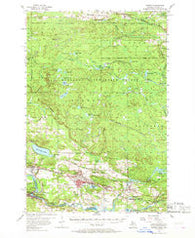 Norway Michigan Historical topographic map, 1:62500 scale, 15 X 15 Minute, Year 1955