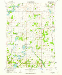 Nottawa Michigan Historical topographic map, 1:24000 scale, 7.5 X 7.5 Minute, Year 1961