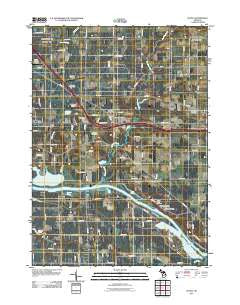 Nunica Michigan Historical topographic map, 1:24000 scale, 7.5 X 7.5 Minute, Year 2011