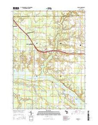 Nunica Michigan Current topographic map, 1:24000 scale, 7.5 X 7.5 Minute, Year 2017
