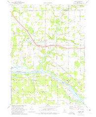 Nunica Michigan Historical topographic map, 1:24000 scale, 7.5 X 7.5 Minute, Year 1972