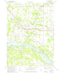 Nunica Michigan Historical topographic map, 1:24000 scale, 7.5 X 7.5 Minute, Year 1972