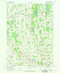 Oak Grove Michigan Historical topographic map, 1:24000 scale, 7.5 X 7.5 Minute, Year 1968