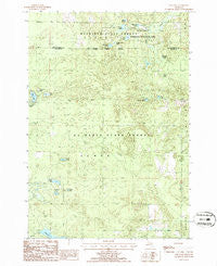 Oak Lake Michigan Historical topographic map, 1:24000 scale, 7.5 X 7.5 Minute, Year 1986