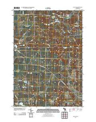Oak Lake Michigan Historical topographic map, 1:24000 scale, 7.5 X 7.5 Minute, Year 2011