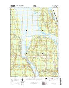 Oak Ridge Michigan Historical topographic map, 1:24000 scale, 7.5 X 7.5 Minute, Year 2014