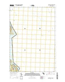 Oak Ridge OE E Michigan Historical topographic map, 1:24000 scale, 7.5 X 7.5 Minute, Year 2014
