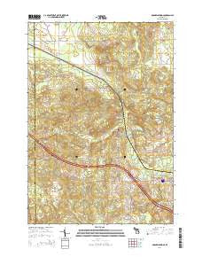 Ogemaw Springs Michigan Historical topographic map, 1:24000 scale, 7.5 X 7.5 Minute, Year 2014