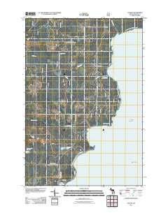 Ogontz Michigan Historical topographic map, 1:24000 scale, 7.5 X 7.5 Minute, Year 2011
