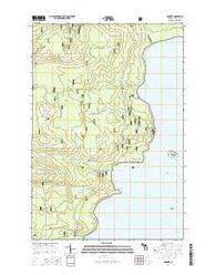 Ogontz Michigan Historical topographic map, 1:24000 scale, 7.5 X 7.5 Minute, Year 2014