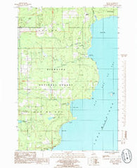 Ogontz Michigan Historical topographic map, 1:24000 scale, 7.5 X 7.5 Minute, Year 1985