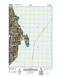 Omena Michigan Historical topographic map, 1:24000 scale, 7.5 X 7.5 Minute, Year 2011