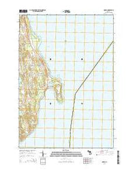 Omena Michigan Historical topographic map, 1:24000 scale, 7.5 X 7.5 Minute, Year 2014