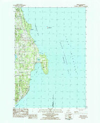 Omena Michigan Historical topographic map, 1:24000 scale, 7.5 X 7.5 Minute, Year 1983