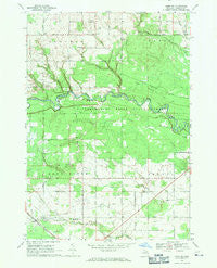 Omer SW Michigan Historical topographic map, 1:24000 scale, 7.5 X 7.5 Minute, Year 1968