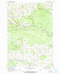 Omer SW Michigan Historical topographic map, 1:24000 scale, 7.5 X 7.5 Minute, Year 1968